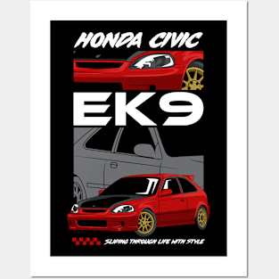 Civic Type R EK9 Posters and Art